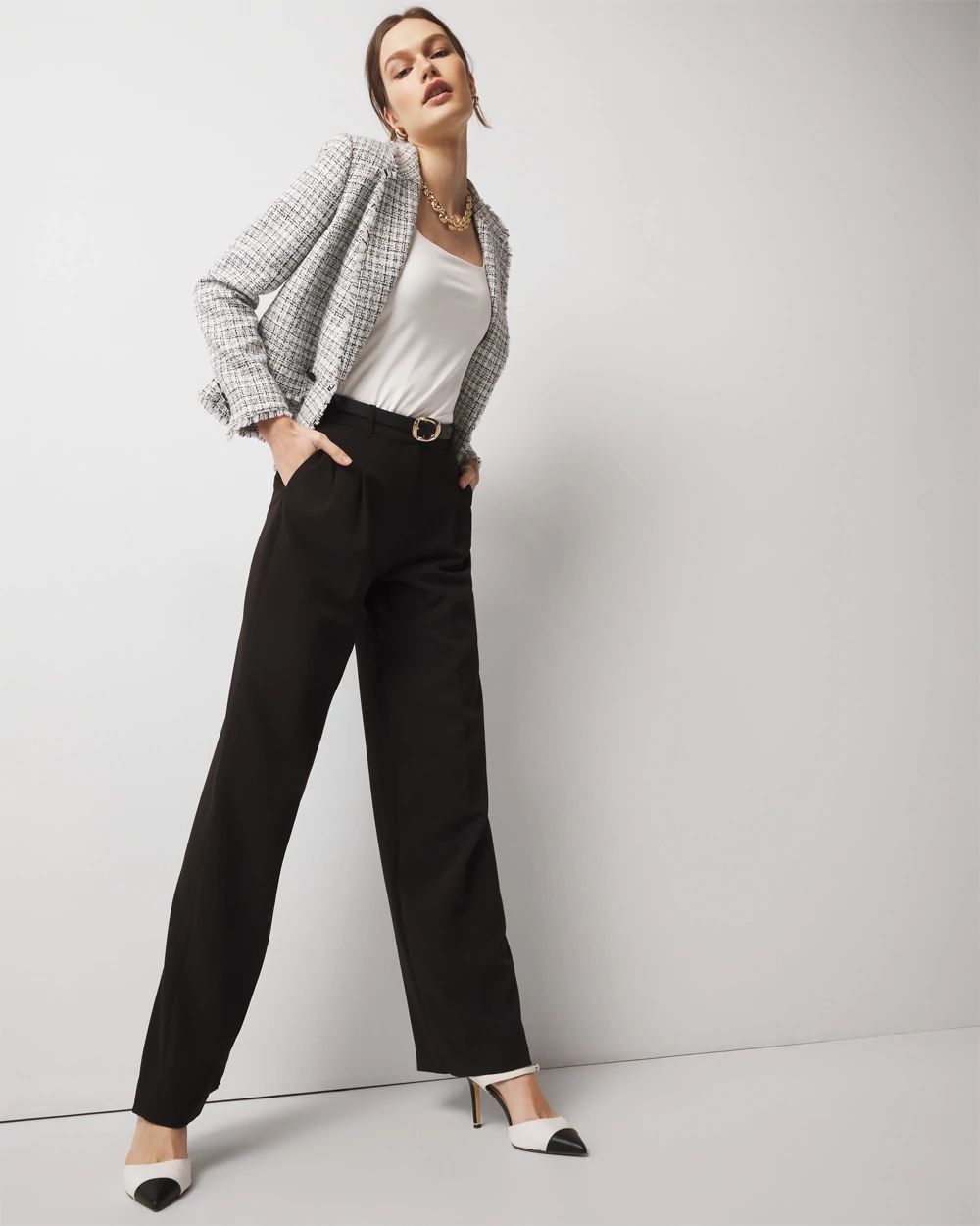 WHBM FORME™ All Ways Stretch Square Neck Top | White House